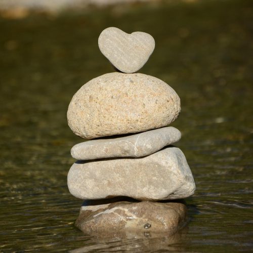 heart, water, stone heart, nature, balance, stones, stone balance, stone tower, stack, zen, meditation, quiet, balance, balance, balance, balance, balance